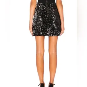 NWOT Sanctuary Ready for the Night Black Sequins Skirt Sz Small thumbnail 2