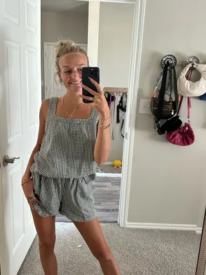 A New Day Gingham Matching Short Set thumbnail 4