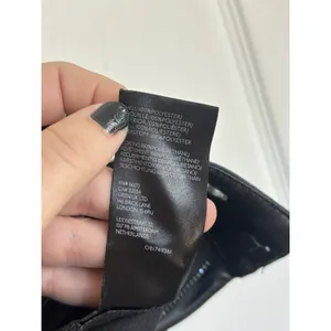 Free People We The Free Black Uptown High Rise Faux Leather Flare Pants 8 thumbnail 8