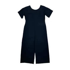 Everlane Black‎ Minimalist Wide Leg Cropped Jumpsuit Capsule Wardrobe 8 thumbnail 3