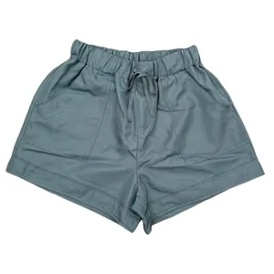 Zenana Blue Gray Drawstring Shorts Size X-Large thumbnail 6