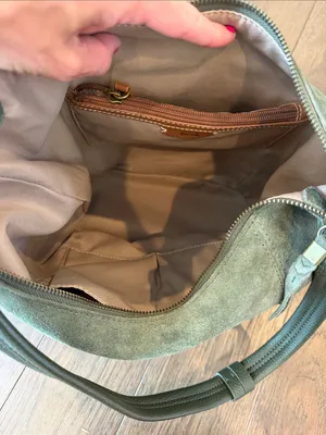 The Sak Sequoia Suede Hobo Bag in Moss Green - C11-686 thumbnail 8