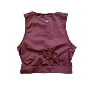 Gymshark Burgundy Seamless Midi Tank. Size XL thumbnail 2