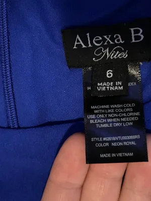Alexa B Nites blue maxi dress in size 6 thumbnail 3