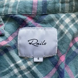Rails Cotton Academia Granola Outdoors Hiking Plaid Button Down Shirt S Green thumbnail 6