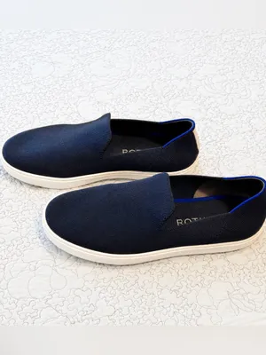 💥ROTHY’S The Original Slip On Sneaker Navy Knit Eco Friendly Women’s Sz 10💛 thumbnail 7