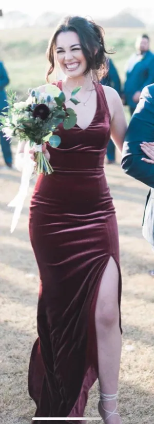 Revelry Velvet Bridesmaid Dress thumbnail 2