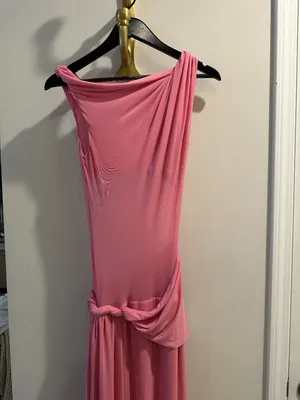 MISHA The Sisal Mesh Maxi Dress in Orchard Pink Size Medium thumbnail 6
