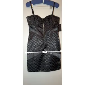 Retrofête Diana Black Bodycon Mini Cocktail Dress Women’s Size Medium thumbnail 6