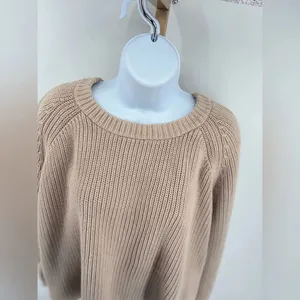 JENNI KAYNE Cotton Fisherman Crewneck Sweater Womens Size 1X Minimalist thumbnail 9