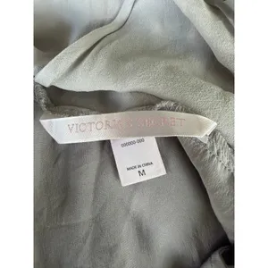 Vintage Y2K Victoria's Secret 100% Silk Slip Dress Sheer Asymmetrical Medium thumbnail 4