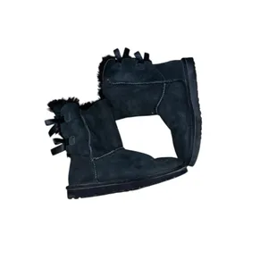 Ugg Women's Black Fur-Lined Boots Size 8 thumbnail 3