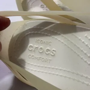 Crocs Women's Isabella Huarache II Open Toe Jelly Sandals Slip On Size 6 Oyster thumbnail 5