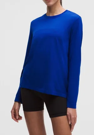 Lululemon Swiftly Relaxed along Sleeve Size 6 Clubhouse blue thumbnail 1