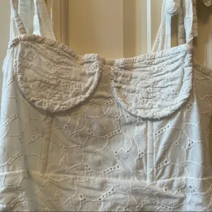 Lioness White Crochet Detail Bustier Dress thumbnail 3
