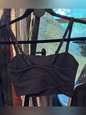 NWT Free People FP Movement Never Better Bandeau - Black - XS thumbnail 10