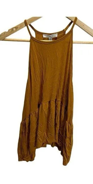 NWT‎ Women's Sleeveless Boho Tank Top Gaze DTLA Size S Rust Orange thumbnail 1