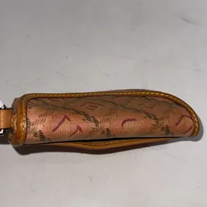 Vintage Y2K Dooney & Bourke Pink Monogram Pink Zip Keychain Wallet Coin Purse thumbnail 6
