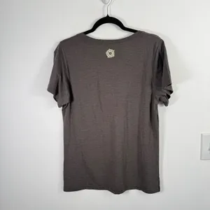 Natural Life 'Live Happy' Floral Grey T-Shirt Cotton Boho Graphic NEW Womens XL thumbnail 6