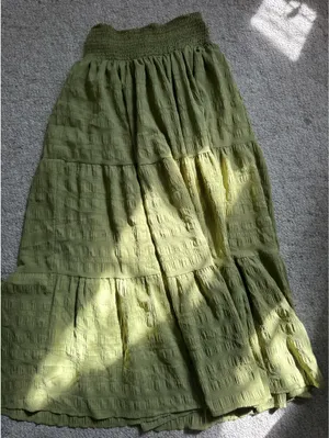 Green Skirt Shein thumbnail 1