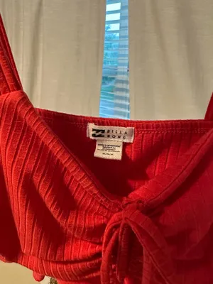 Billabong Red Mimi Crop Top thumbnail 3