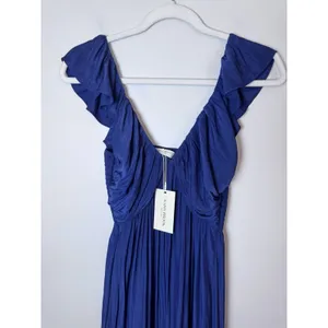 Ramy Brook Nelly Dress Midi MSRP $495 Size XXS Navy Blue Flowy Cocktail NWT thumbnail 9