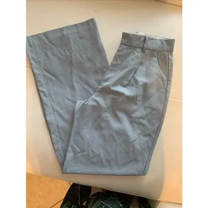 Zara women's dress pants, blue, size small thumbnail 4