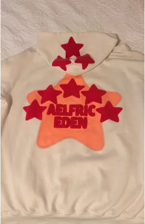 Aelfric Eden Hoodie Pink Star Cream L thumbnail 2