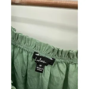 Lulus Womens Mint Green Milkmaid Dress Size M Mini Cottagecore Fitted‎ Dainty thumbnail 5