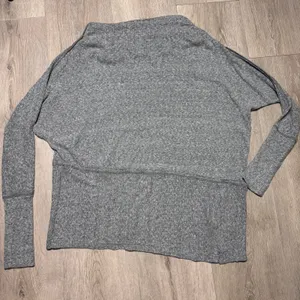 We‎ The Free Free People Grey Ribbed Dolman Sleeve Boat Neck Relaxed Top XSmall thumbnail 1