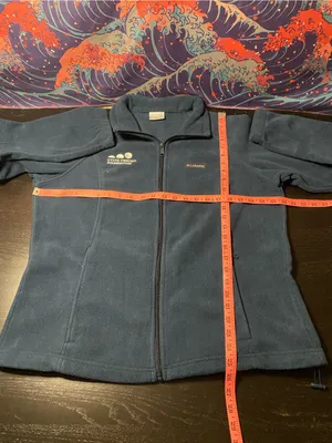 Columbia Navy Full-Zip Lightweight Fleece Jacket thumbnail 5