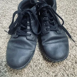 Dr. Martens Air Wair Maleke Black Canvas Boots Shoes Punk W8 M7 EU39 goth punk thumbnail 2
