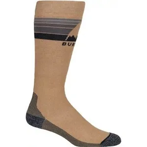 2 Pair Burton Women's Emblem Mid weight Socks snowboard ski taupe M/L NWT thumbnail 3