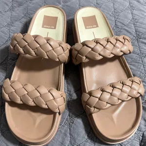 DOLCE VITA Signe BRAIDED Sandals 10 Tan thumbnail 1