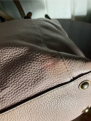 Michael Kors pebbled leather Women's Blush Pink Tote Bag with Tan Straps thumbnail 4