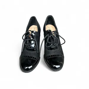 Dexflex Comfort Kara Black Mary Jane Lace-Up Oxford Block Heel Shoes 7 New thumbnail 4