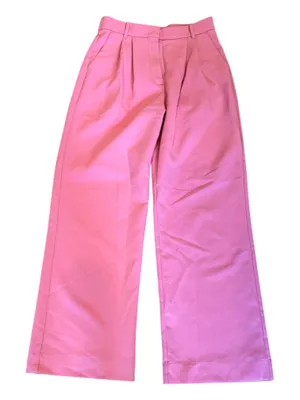 Abercrombie & Fitch Pink Pleated Pants Dress 28 6 Work High Waisted thumbnail 2