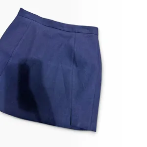Banana Republic Minimalist Navy Blue A Line Mini Skirt Quiet Luxury size 6 thumbnail 3