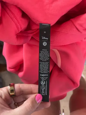 Lululemon x Disney Mickey Size Fleece Oversized Hoodie Lip Gloss Pink thumbnail 7