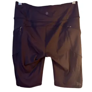Athleta Black Biker Shorts with Mesh‎ Inserts - Size ST Tall thumbnail 2