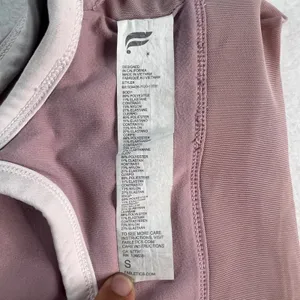 Fabletics Mauve Colorblock‎ Crossover Mesh Sports Bra Womens Small Yoga Running thumbnail 5