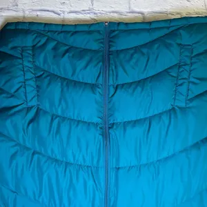 Lands End Turquoise Puffer Vest Down Feather Quilted Zip Up Womens XL 18 Outdoor thumbnail 3