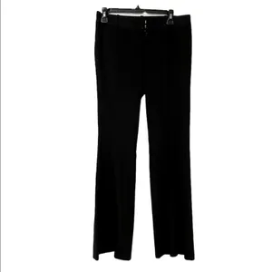 Club Monaco Black Wide Leg Trouser Dress Pants Womens 4 Preppy Career thumbnail 2