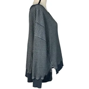 American Eagle Small Big Hug Sweater Waffle Knit V-Neck Oversized Long Sleeves thumbnail 5