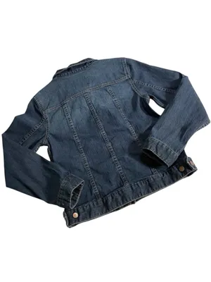 Vintage Carhartt Women's Denim Jacket Indigo Blue Size SP Pockets Light Wash thumbnail 4