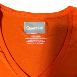 NEW OSU Cowboys Captivating Womens XL Orange V‎ Neck T Shirt Oklahoma State Tee thumbnail 3