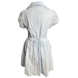 Cider Baby Blue Eyelet Mini Dress S Coquette Cottagecore thumbnail 6
