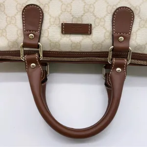 Gucci Cream and Brown Tote Bag with Signature GG Monogram thumbnail 7