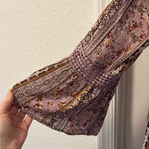 Gypsies & Moondust Ditsy Boho Floral Kimono Open Front Duster Size Large thumbnail 3