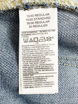 GAP Baggy Jeans Women’s Size 10/30R Dani Dark Wash Wide Leg Cotton Lyocell thumbnail 10
